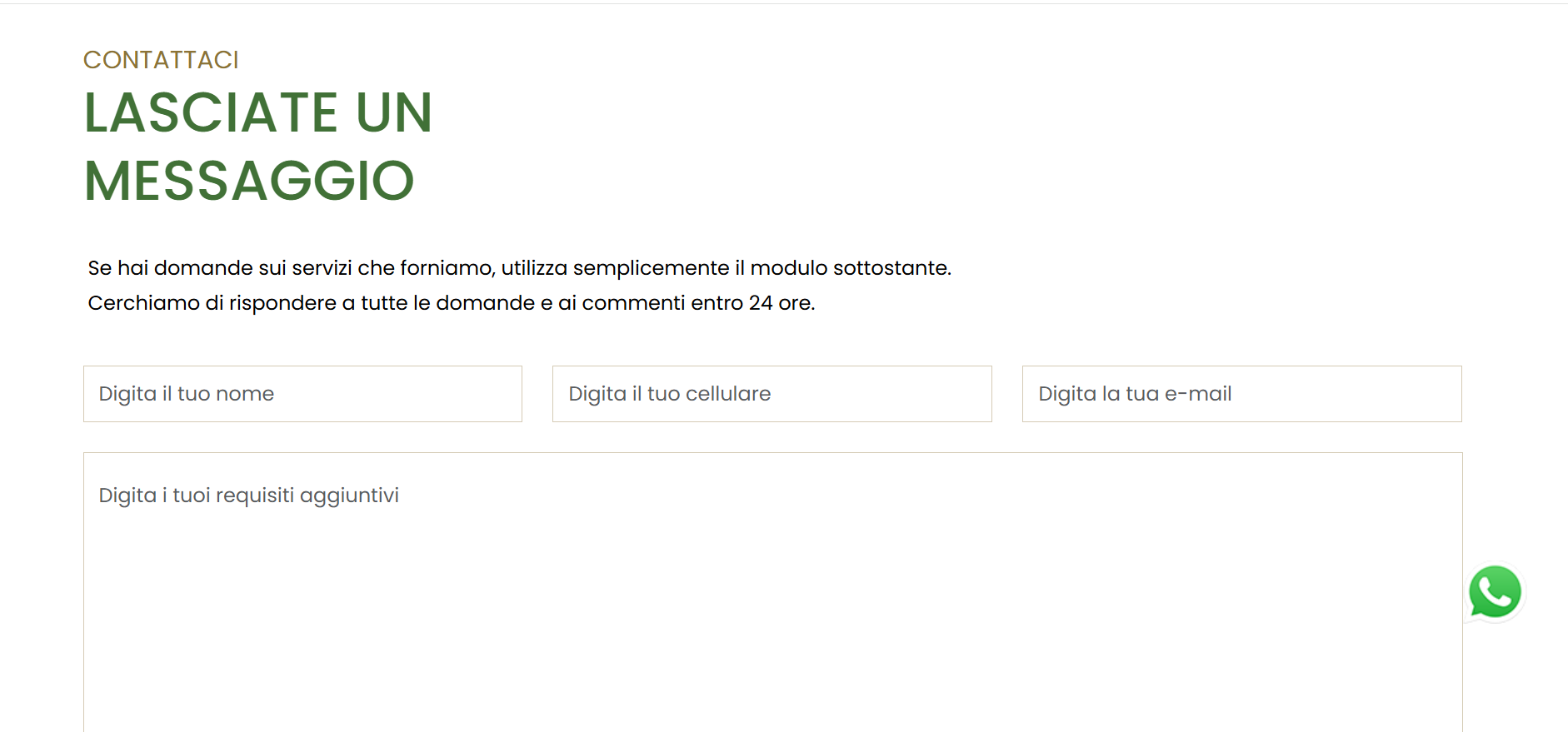 Industrie Green Italy Contact Page
